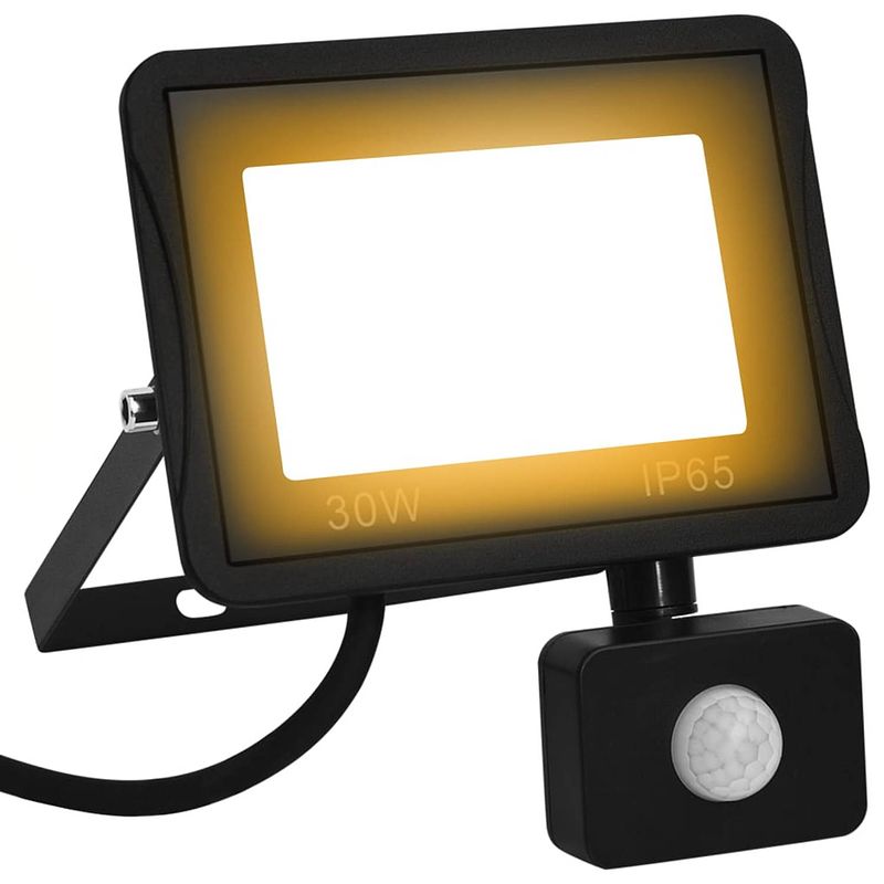 Foto van Vidaxl spotlight met sensor led 30 w warmwit