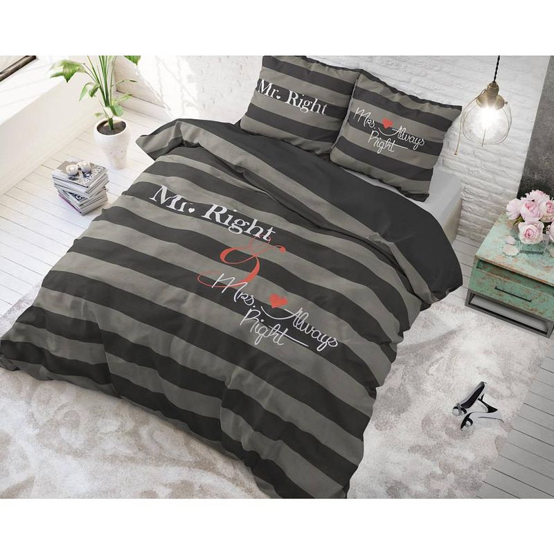 Foto van Dreamhouse bedding dbo dh mr and mrs always anthra 140x220