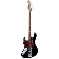 Foto van Sadowsky metroexpress vintage j/j bass morado solid black high polish linkshandige elektrische basgitaar