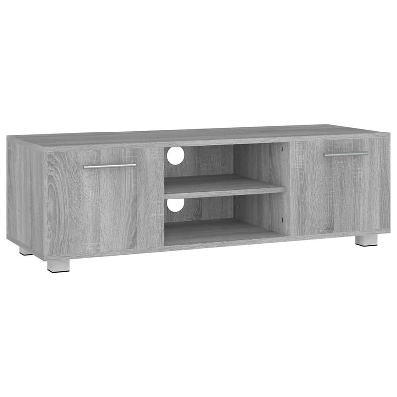 Foto van Vidaxl tv-meubel 110x40x35 cm bewerkt hout grijs sonoma eikenkleurig