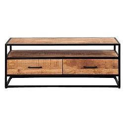 Foto van Tv-dressoir logan - mangohout - 48x120x45 cm - leen bakker