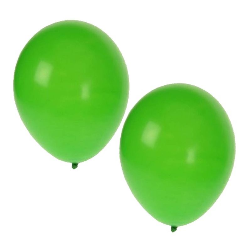 Foto van 15x stuks groene party ballonnen 27 cm - ballonnen