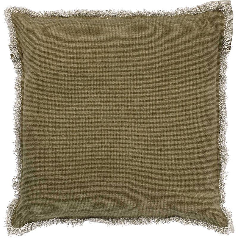 Foto van Dutch decor burto - kussenhoes van katoen olijf 70x70 cm - groen - groen