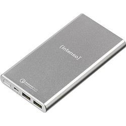 Foto van Intenso q10000 powerbank 10000 mah quick charge lipo usb-a, micro-usb zilver statusweergave