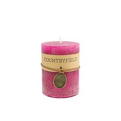 Foto van Countryfield stompkaars fuchsia ø7 cm hoogte 14 cm