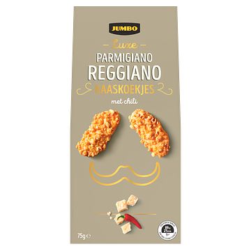 Foto van Jumbo parmigiano reggiano kaaskoekjes met chili 75g