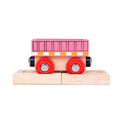 Foto van Bigjigs roze wagon (4)