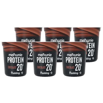 Foto van Melkunie protein chocolate pudding 6 x 200g bij jumbo