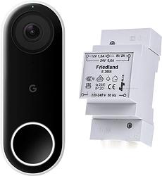 Foto van Google nest hello + friedland beltrafo