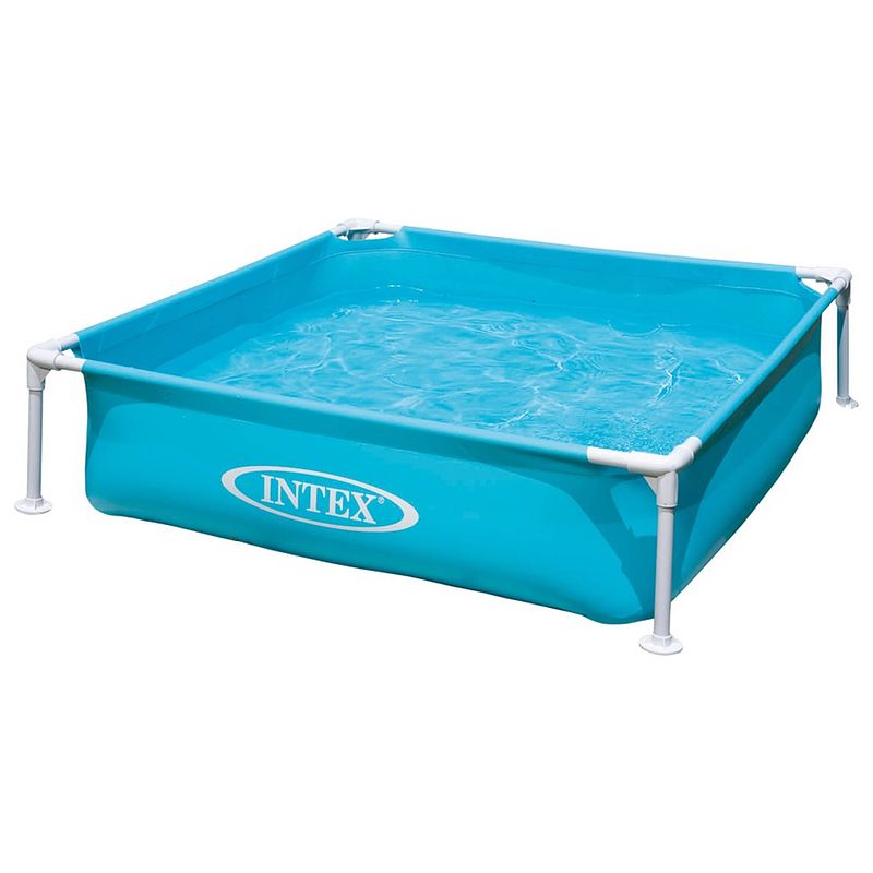 Foto van Intex miniframe pool zwembad - 122 x 122 x 30 cm - blauw