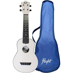 Foto van Flight travel series tus35 white sopraan ukelele met gigbag