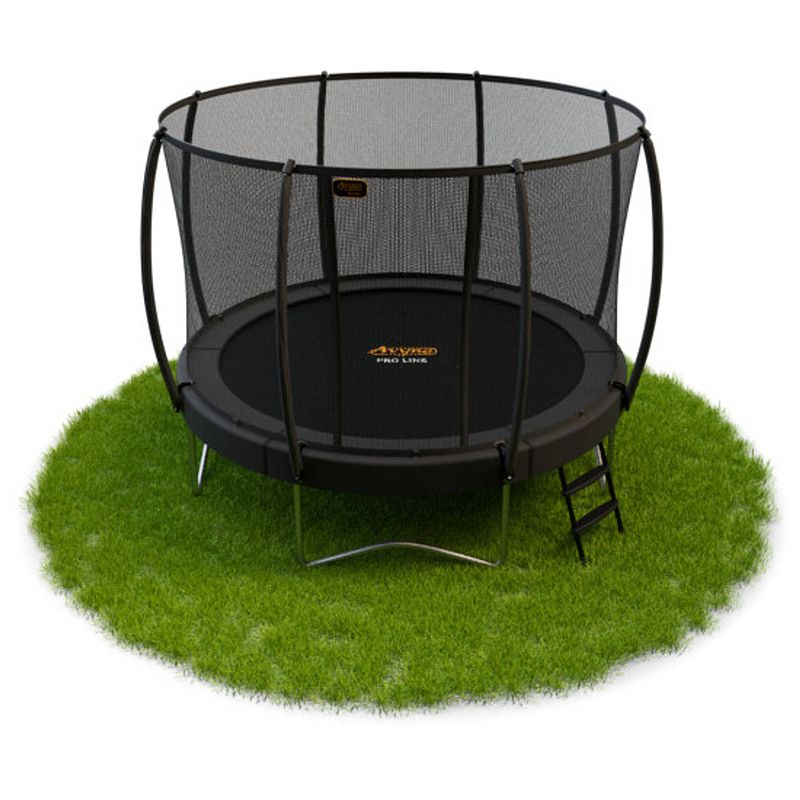 Foto van Avyna pro-line trampoline met veiligheidsnet 365 cm (12ft) - grijs