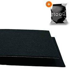 Foto van Flooq anti kras zelfklevend meubelvilt zwart - 30 x 20 cm - rond - 3mm dik - voor meubels