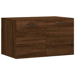 Foto van The living store wandkast - opbergkast - bruineiken - 60 x 36.5 x 35 cm - duurzaam hout