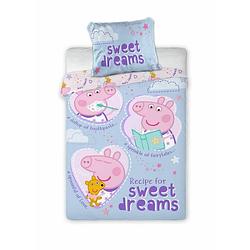 Foto van Peppa pig sweet dreams baby dekbedovertrek - 100 x 135 cm - multi