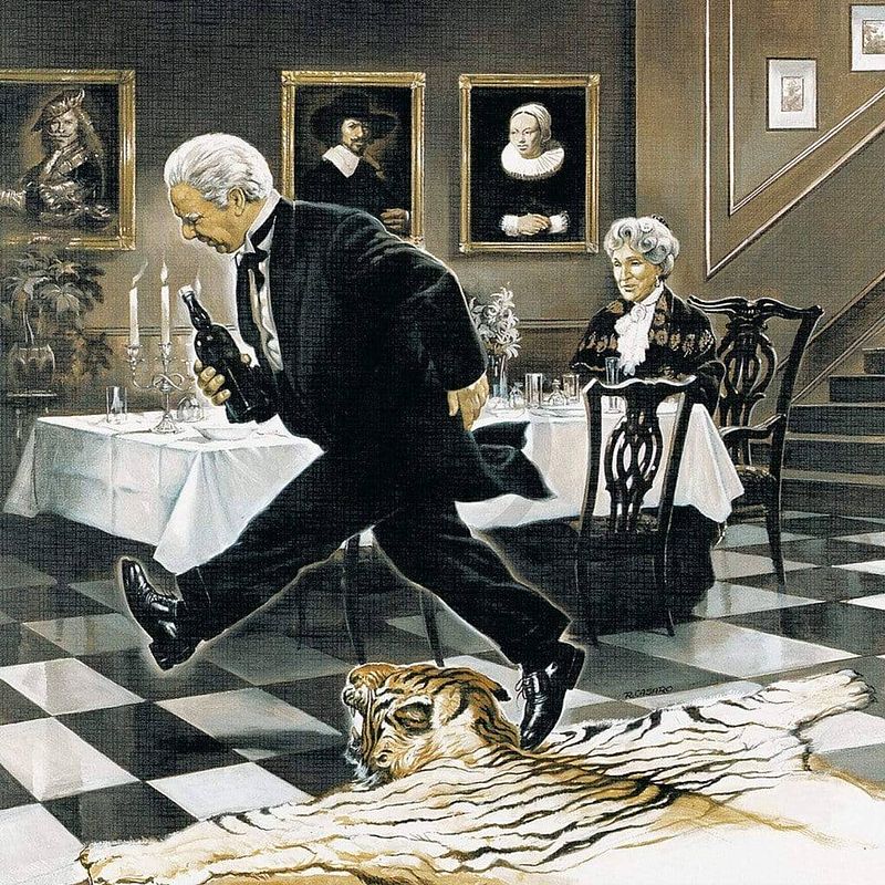 Foto van Renato casaro - sylvester dinner kunstdruk 50x50cm