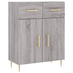 Foto van Infiori dressoir 69,5x34x90 cm bewerkt hout grijs sonoma eikenkleurig