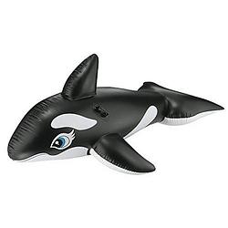 Foto van Intex opblaasbare walvis zwart 193 x 119 cm