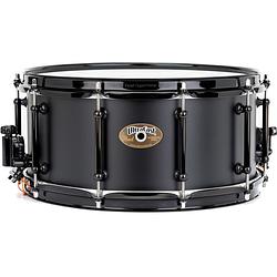 Foto van Pearl uca1465/b black lacquer ultracast aluminium 14 x 6.5 inch snaredrum