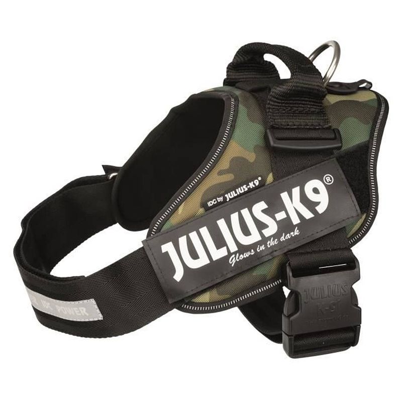 Foto van Julius k9 krachtharnas idc 1-l: 63-85 cm - 50 mm - camouflage - voor hond