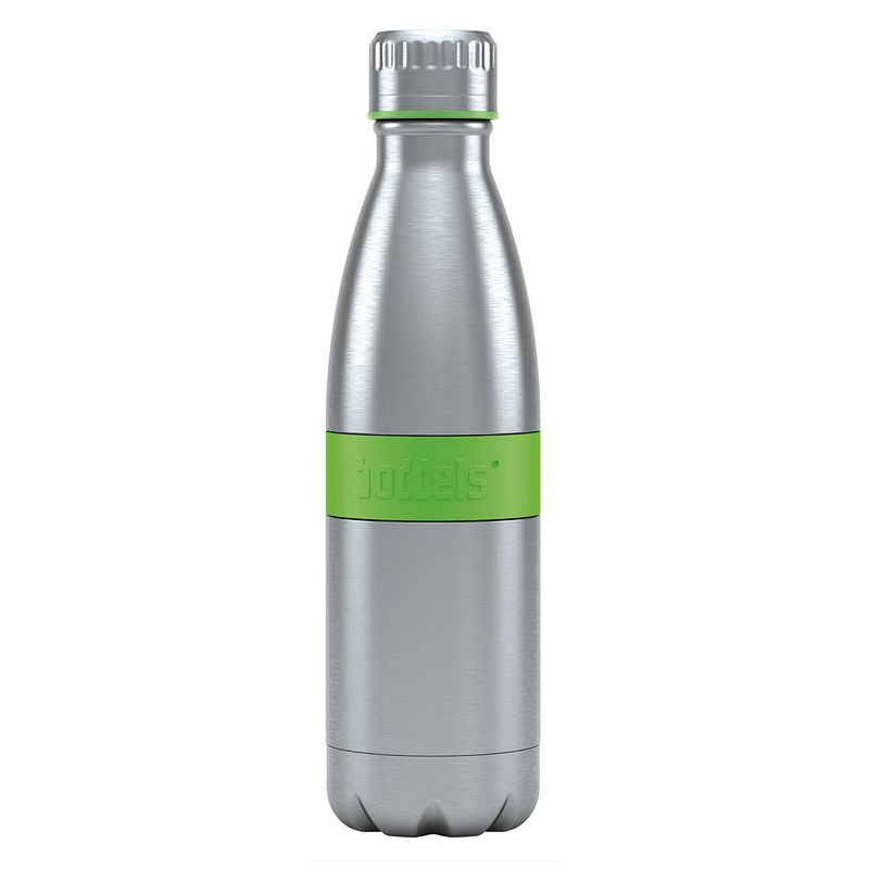 Foto van Boddels twee thermosfles drinkfles - 0,5 liter - rvs/groen