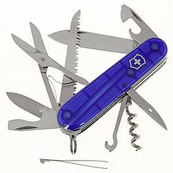 Foto van Victorinox huntsman 1.3713.t2 zwitsers zakmes aantal functies 15 blauw (transparant)