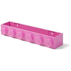 Foto van Lego - boekenplank, roze - polypropyleen - lego