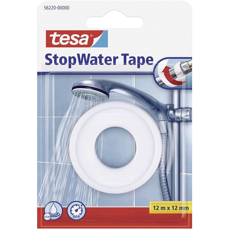 Foto van Tesa tesa 56220-00000-00 reparatietape tesa stopwater tape wit (l x b) 12 m x 12 mm 1 stuk(s)