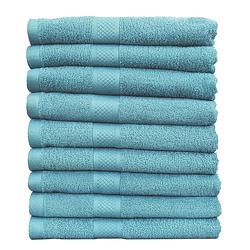 Foto van Seashell hotel collectie handdoek - 9 stuks - 50x100 - denim blauw