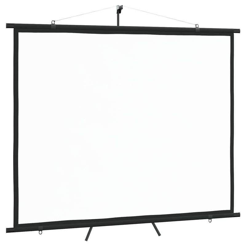 Foto van The living store projectiescherm statief - 208 x 162 cm - 100"" - matwit - 4-3 - verstelbaar