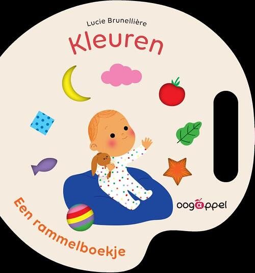 Foto van Mijn rammelboekje: kleuren - lucie brunellière - kartonboekje;kartonboekje (9789002277740)