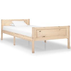 Foto van Vidaxl bedframe massief grenenhout 100x200 cm