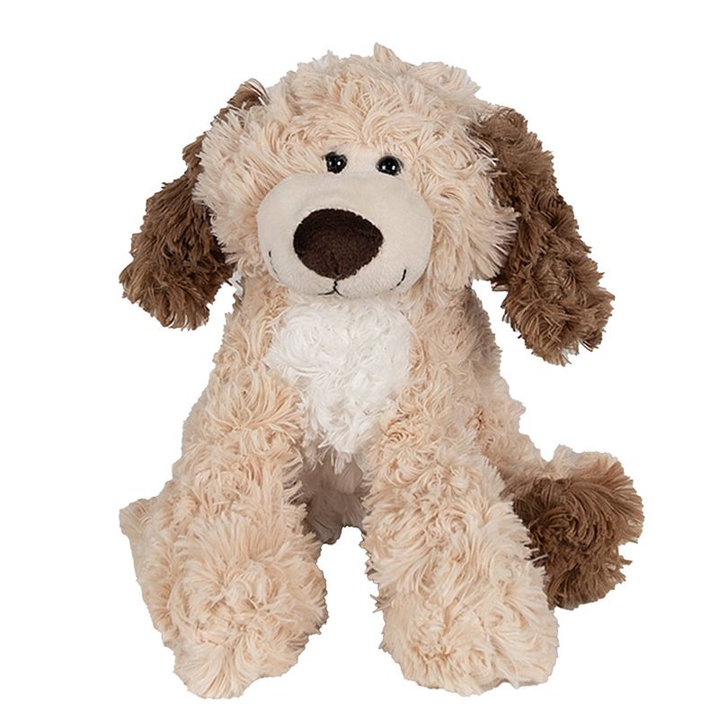 Foto van Clayre & eef knuffel hond 21 cm bruin pluche bruin