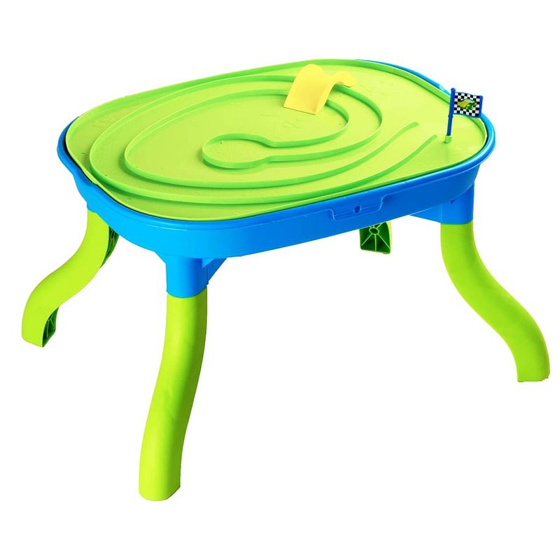 Foto van Vidaxl zand/watertafel voor kinderen 3-in-1 67,5x52x38 cm polypropeen