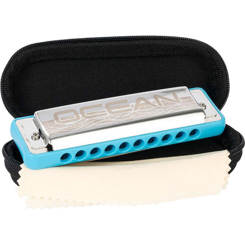 Foto van Cascha hh 2322 ocean rock blues harmonica in e blauw