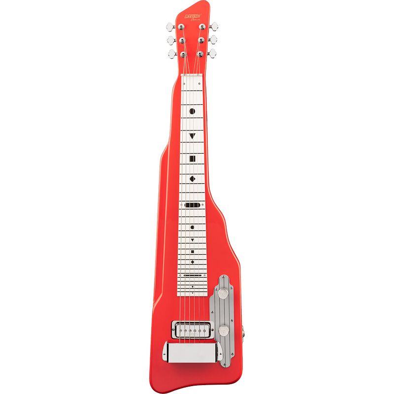 Foto van Gretsch g5700 electromatic lap steel tahiti red elektrische lap steel gitaar