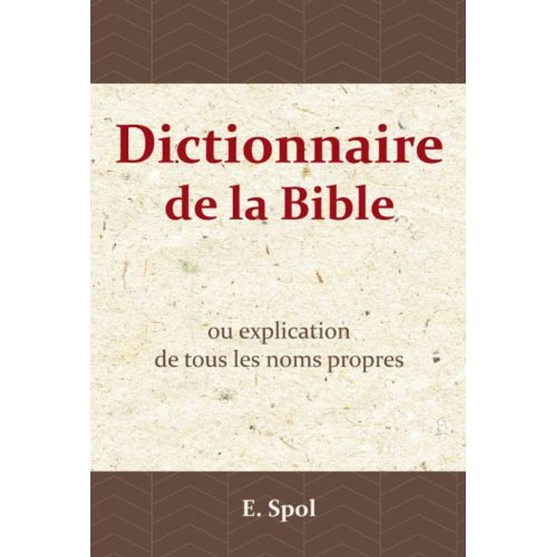 Foto van Dictionnaire de la bible