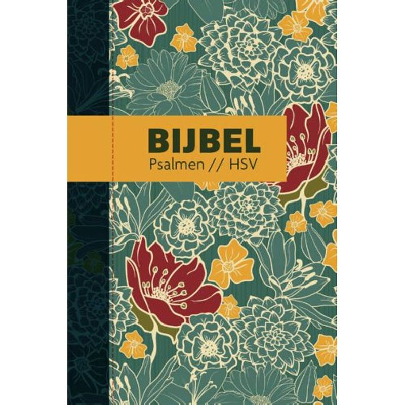 Foto van Bijbel (hsv) met psalmen - hardcover bloemen
