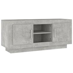 Foto van Vidaxl cd-kast 102x35x45 cm bewerkt hout betongrijs