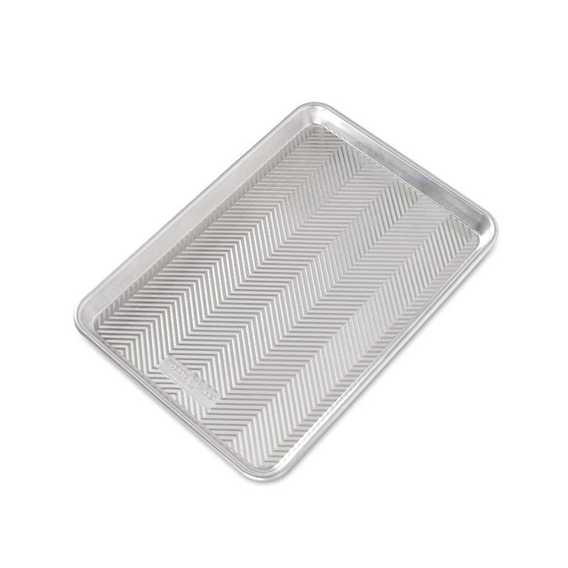 Foto van Bakplaat met structuur, 40 x 28,7 cm, aluminium - nordic ware naturals prism