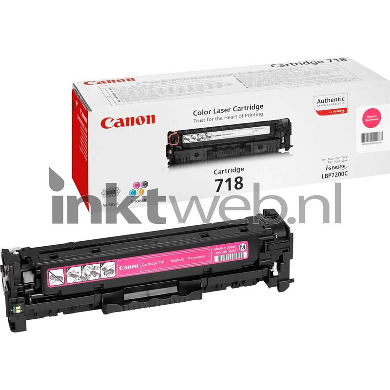 Foto van Canon 718 magenta toner