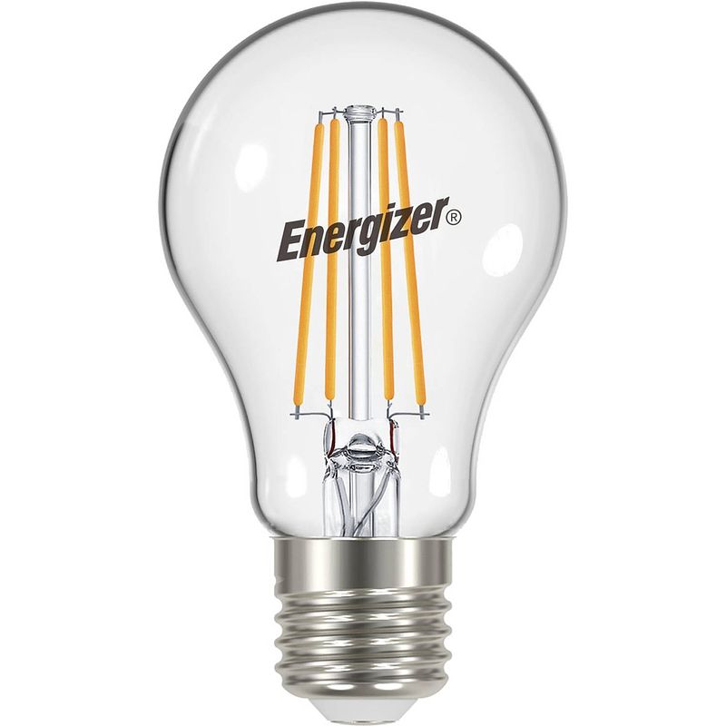 Foto van Energizer energiezuinige led filament lamp - e27 - 5 watt - warmwit licht - dimbaar - 5 stuks