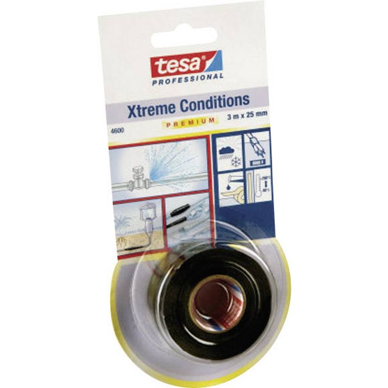 Foto van Tesa premium 04600-00001-00 afdichtingstape tesa professional xtreme conditions zwart (l x b) 3 m x 25 mm 1 stuk(s)