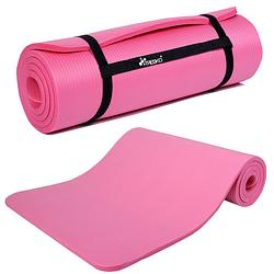Foto van Yoga mat roze 1,5 cm dik, fitnessmat, pilates, aerobics