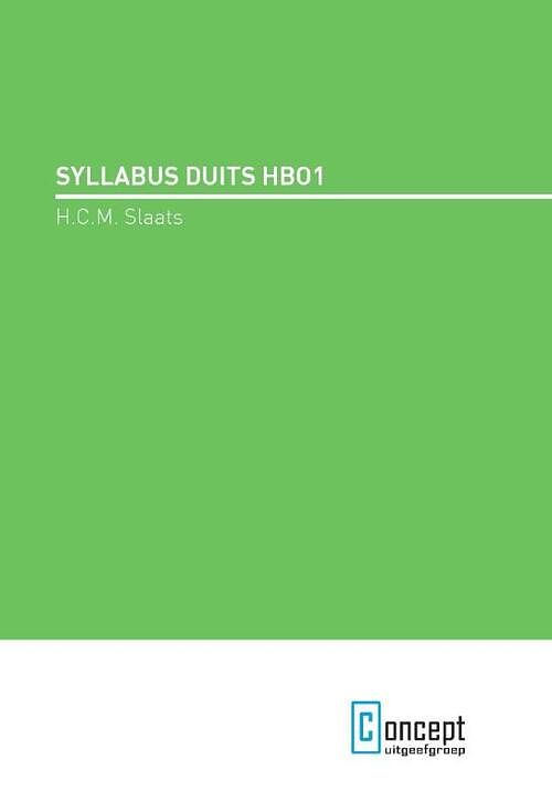 Foto van Syllabus duits hbo 1 - h.c.m. slaats - paperback (9789491743474)