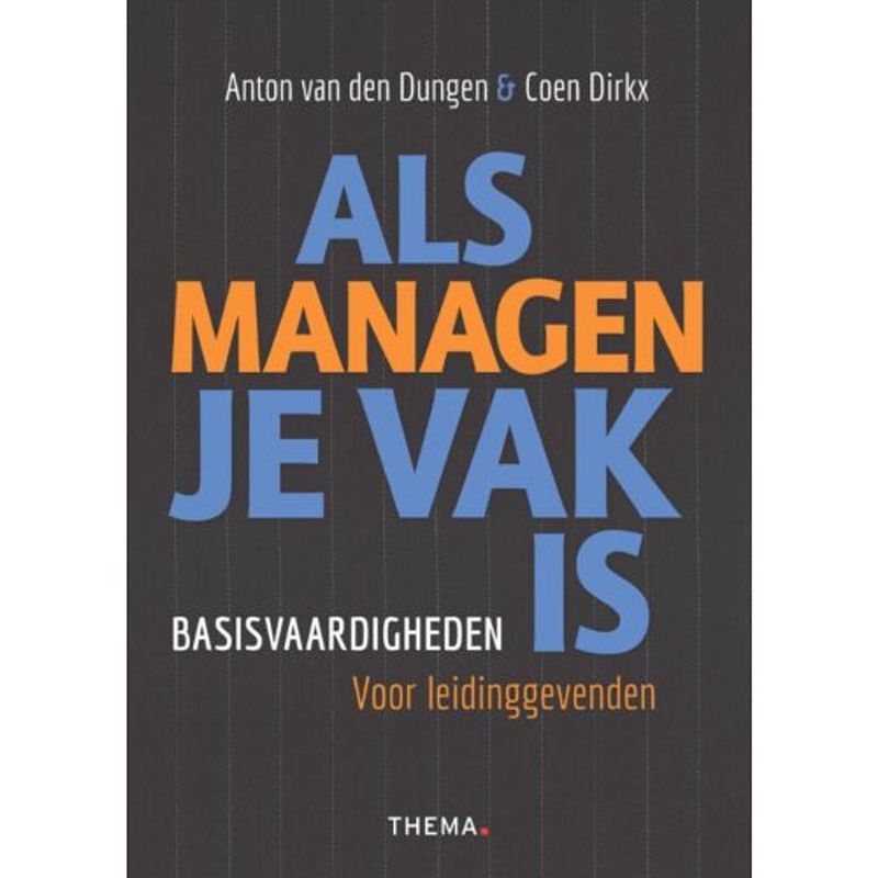 Foto van Als managen je vak is