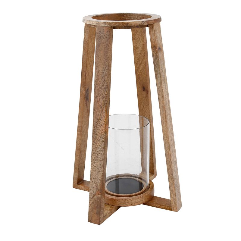 Foto van Ptmd klaas brown wooden cross lantern l