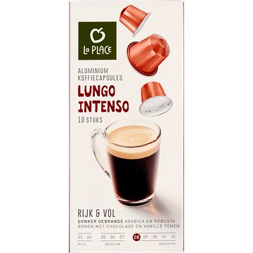 Foto van 3 voor € 6,00 | la place lungo intenso koffiecups 10 stuks aanbieding bij jumbo