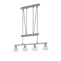 Foto van Moderne hanglamp levisto - metaal - grijs
