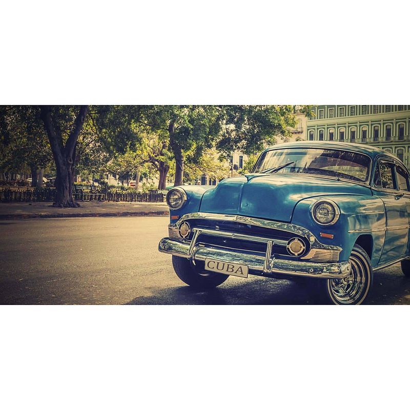 Foto van Diamond painting auto in cuba - volledig - full - 60x30 cm - seos shop ®